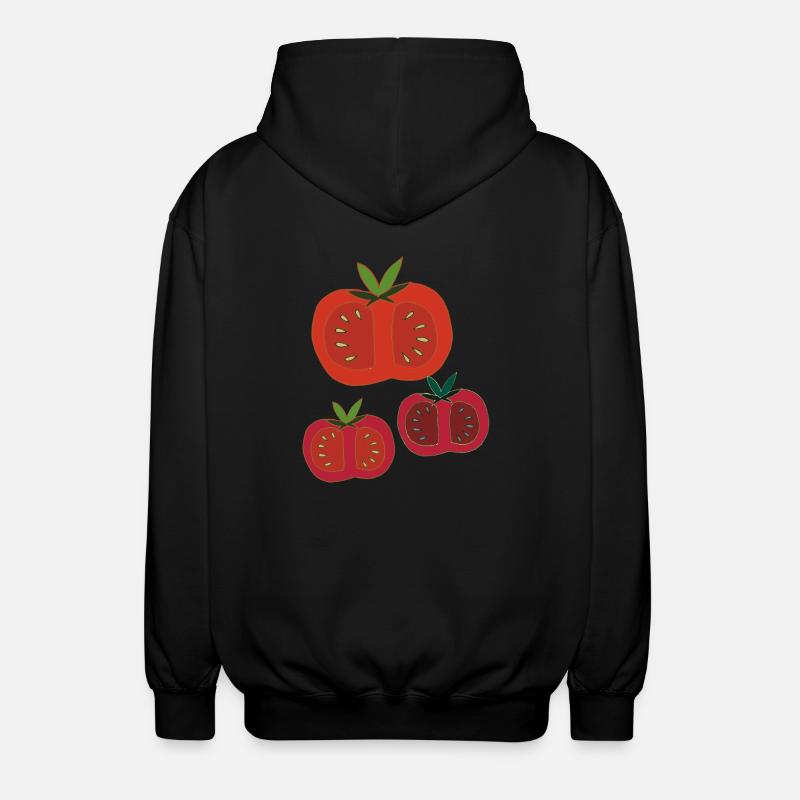 Tomates 3 fois - Veste à capuche unisexe - noir