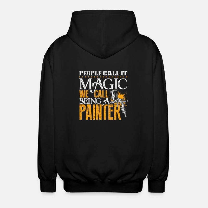 Painter Being A Painter - Unisex Hooded Jacket - black