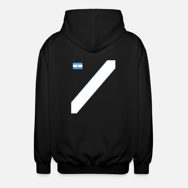 Argentine Cadeau Argentine Drapeau argentin - Veste à capuche unisexe - noir