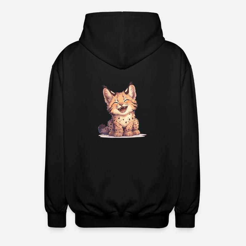 Bobcats Rotluchse Rotluchs Luchs - Unisex Kapuzenjacke - Schwarz