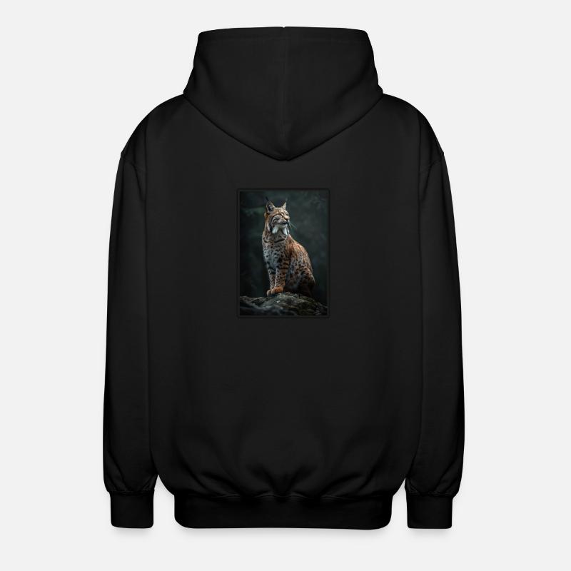 Bobcats Rotluchse Rotluchs Luchs - Unisex Kapuzenjacke - Schwarz