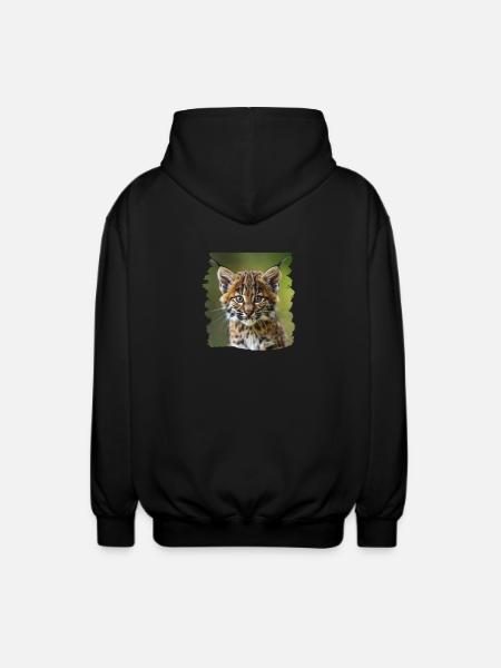 Bobcats Rotluchse Rotluchs Luchs - Unisex Kapuzenjacke - Schwarz
