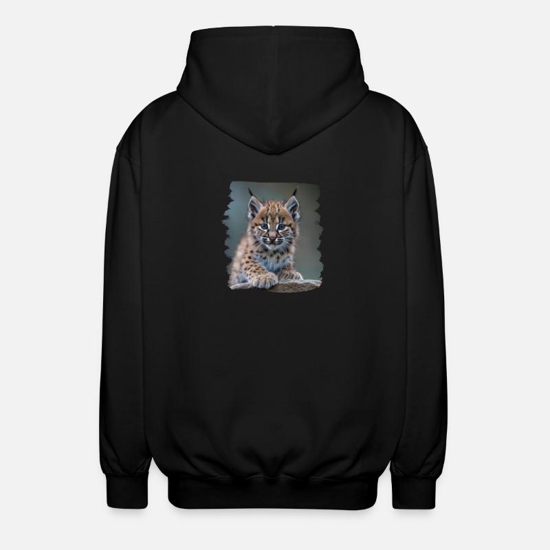 Bobcats Rotluchse Rotluchs Luchs - Unisex Kapuzenjacke - Schwarz