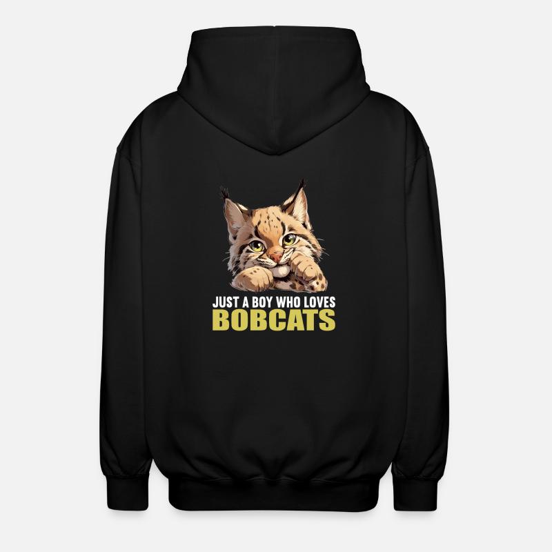 Bobcats Rotluchse Rotluchs Luchs - Unisex Kapuzenjacke - Schwarz