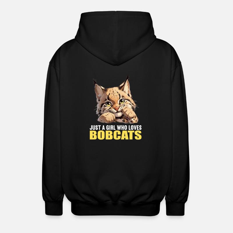 Bobcats Rotluchse Rotluchs Luchs - Unisex Kapuzenjacke - Schwarz
