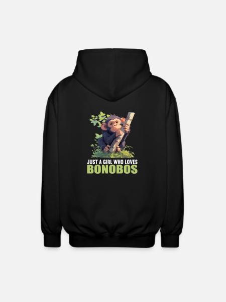 Bonobos Bonobo - Unisex Hooded Jacket - black
