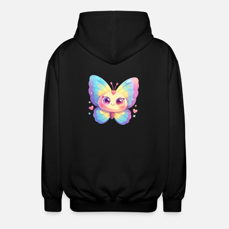 papillon papillons papillon papillon - Veste à capuche unisexe - noir