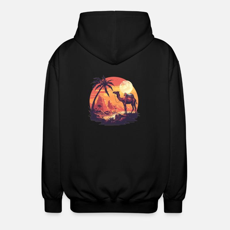Camel Kamele Kamel - Unisex Hooded Jacket - black