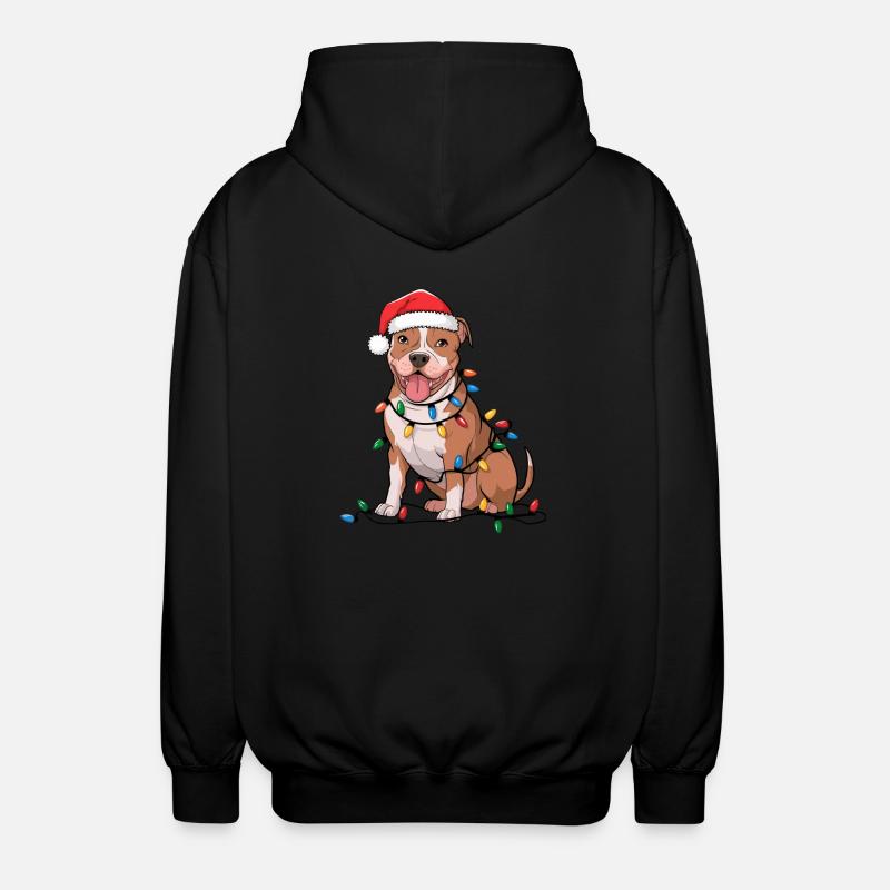American Terrier Noël Noël - Veste à capuche unisexe - noir