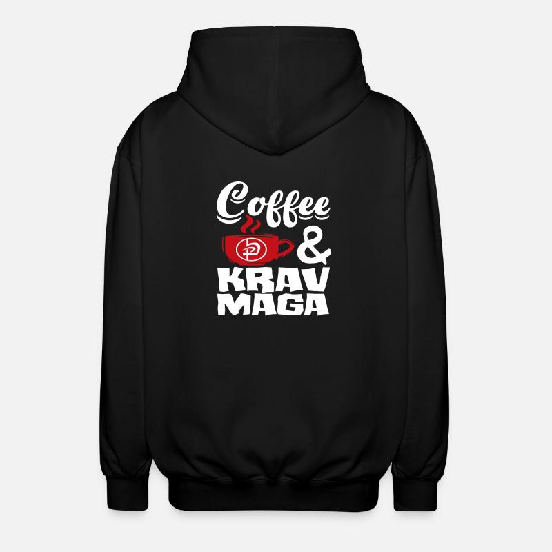 Café Krav Maga - Veste à capuche unisexe - noir