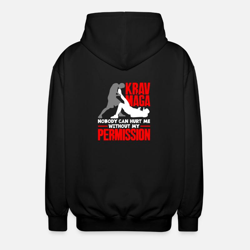 Krav Maga Autodéfense - Veste à capuche unisexe - noir