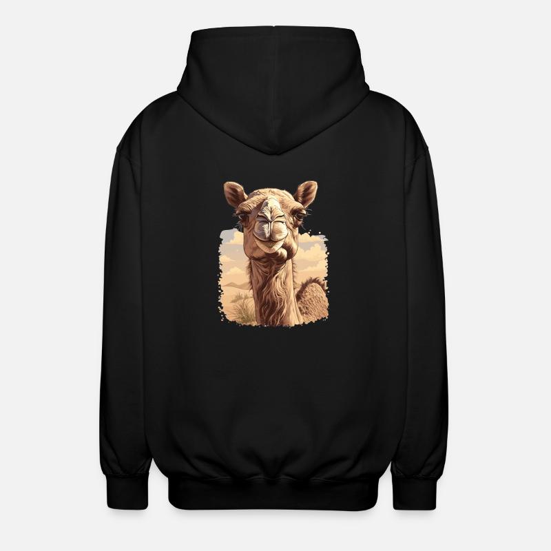 Camel Kamele Kamel - Unisex Hooded Jacket - black