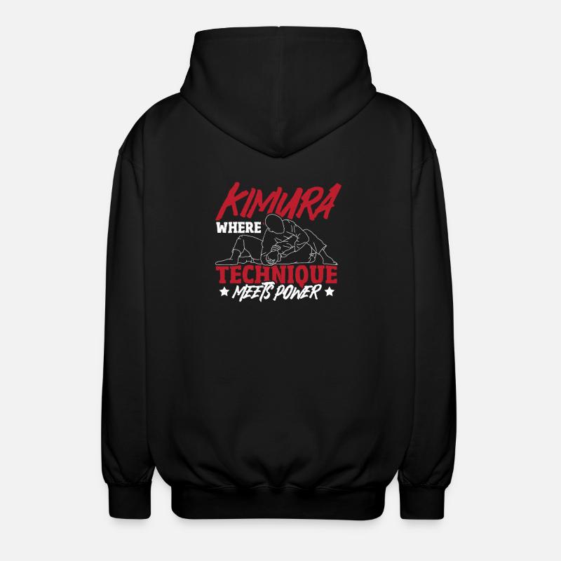 Grappling, Jiu-Jitsu-Kampfsport, Kimura - Unisex Kapuzenjacke - Schwarz