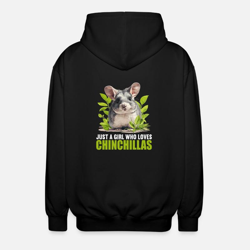 Chinchillas Chinchilla - Veste à capuche unisexe - noir