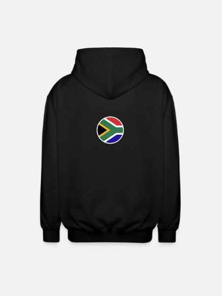 South Africa South African Flag South Africa - Unisex Hooded Jacket - black