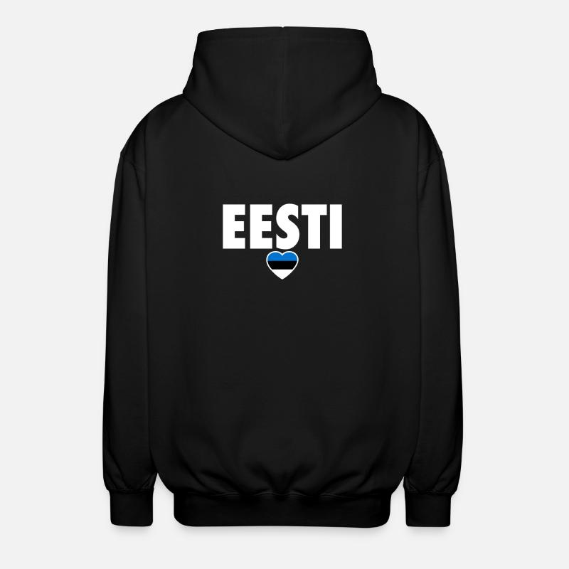 Eesti Estonie Drapeau estonien Este - Veste à capuche unisexe - noir