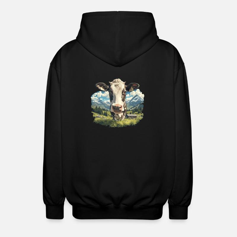 Vaches Vache - Veste à capuche unisexe - noir