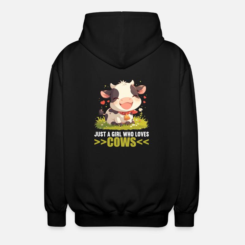 Vaches Vache - Veste à capuche unisexe - noir