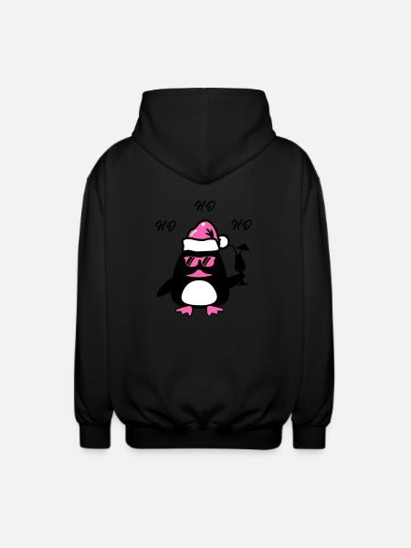 Beach Duck Christmas - Unisex Hooded Jacket - black