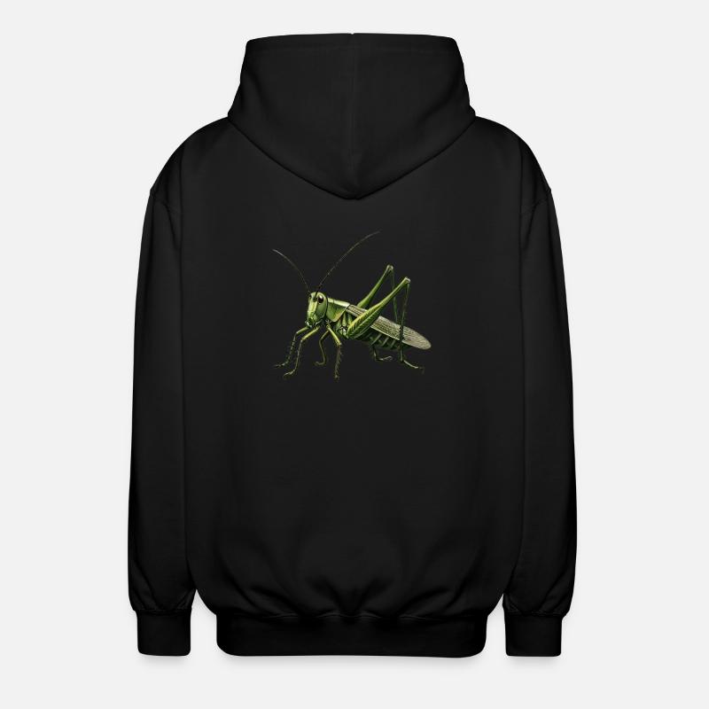 Grillen Grille - Unisex Kapuzenjacke - Schwarz