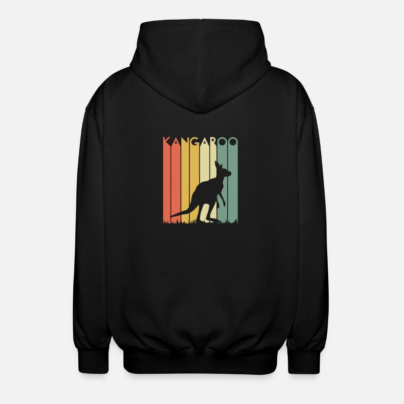 Känguru - Unisex Kapuzenjacke - Schwarz