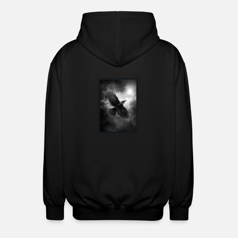 Crows Crow - Unisex Hooded Jacket - black