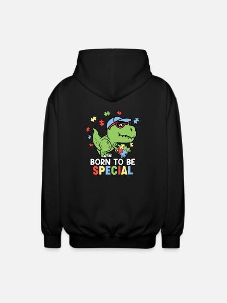 Autism Autistic - Unisex Hooded Jacket - black
