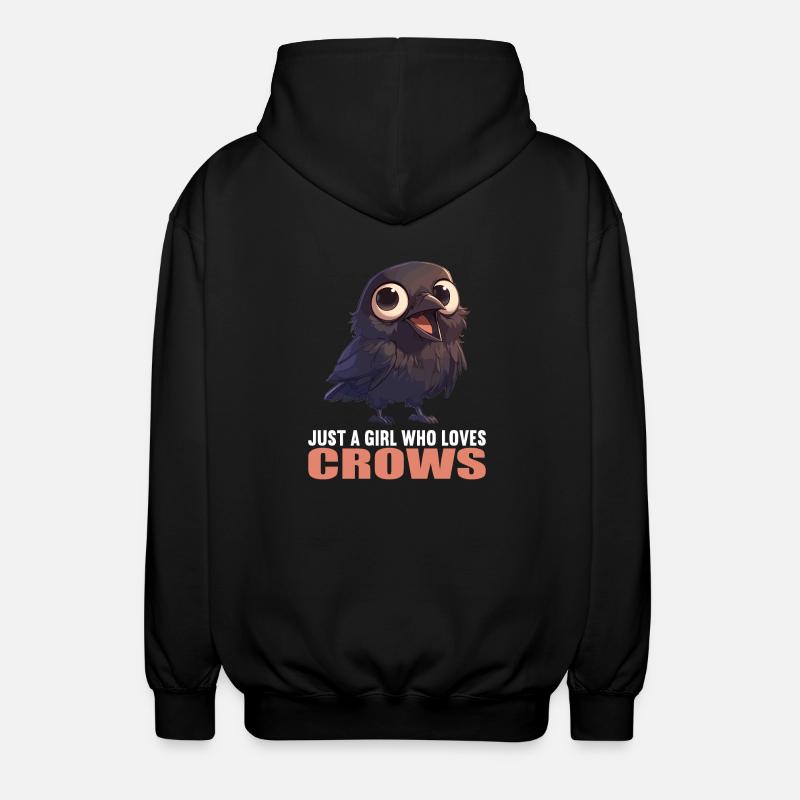 Crows Crow - Unisex Hooded Jacket - black