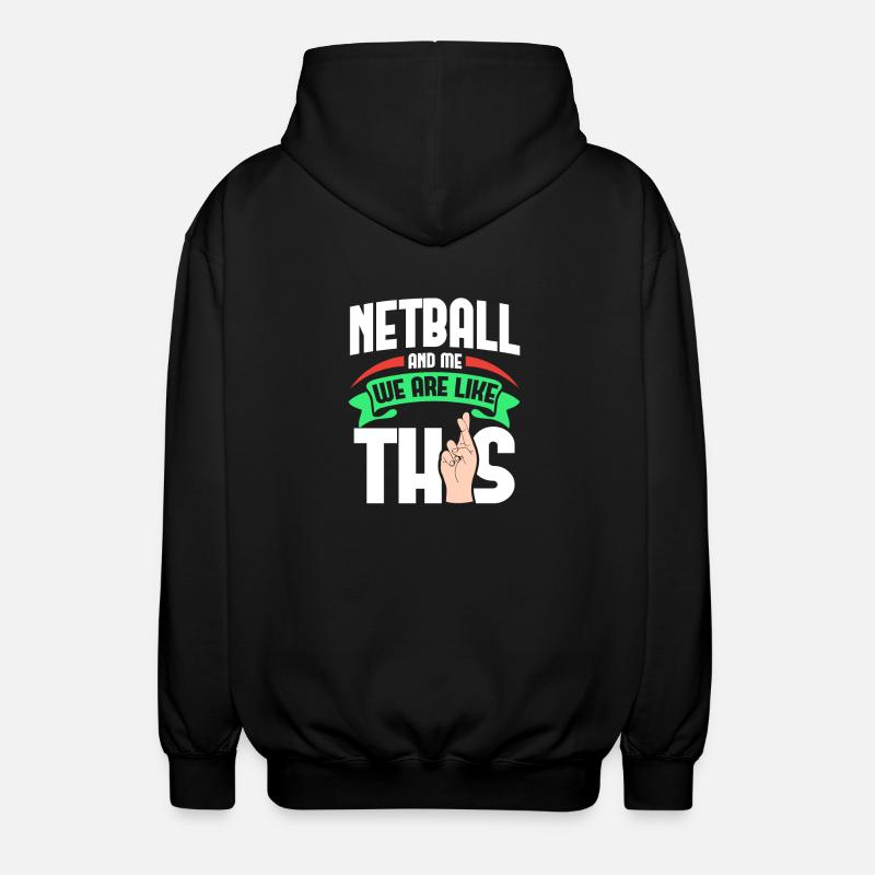 Netball moi, c’est comme - Veste à capuche unisexe - noir