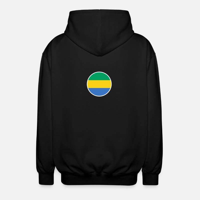 Gabon Gabonais Drapeau gabonais - Veste à capuche unisexe - noir
