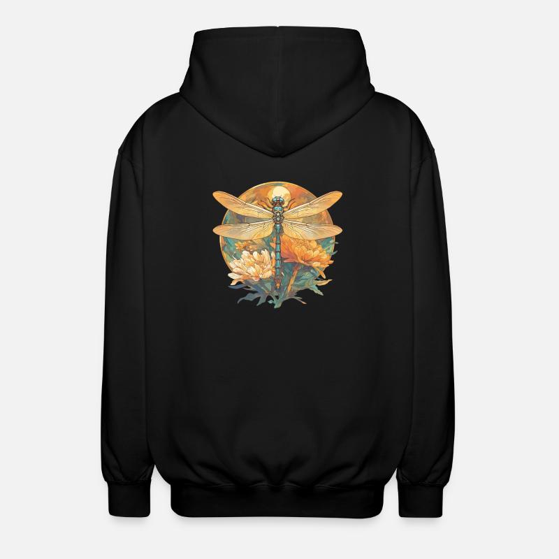 Libellules Libellule - Veste à capuche unisexe - noir