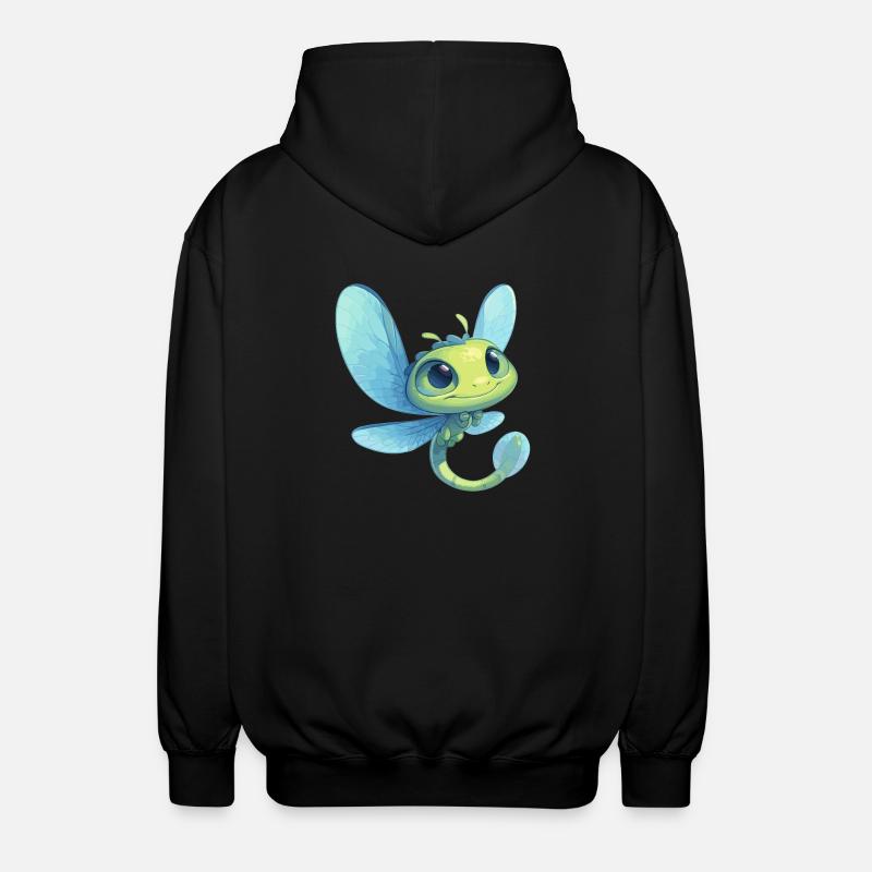 Libellen Libelle - Unisex Kapuzenjacke - Schwarz