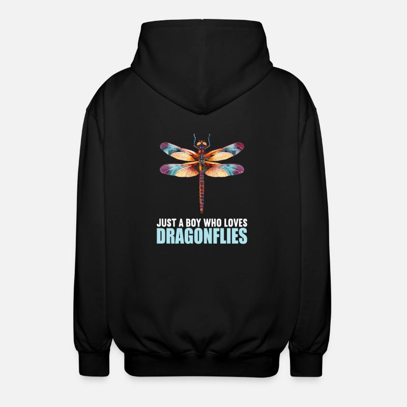 Libellen Libelle - Unisex Kapuzenjacke - Schwarz