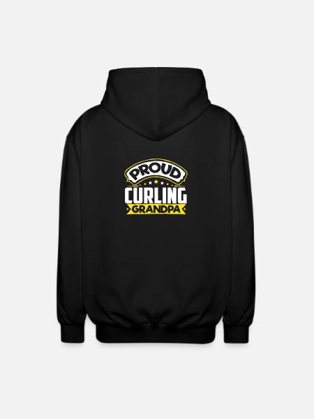 Sports Papi Curling Papi - Veste à capuche unisexe - noir