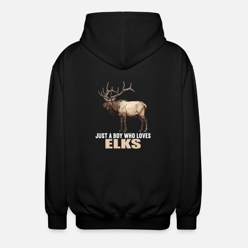 Moose Moose - Unisex Hooded Jacket - black