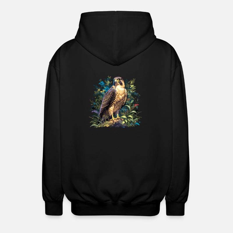 Falken Falke - Unisex Kapuzenjacke - Schwarz