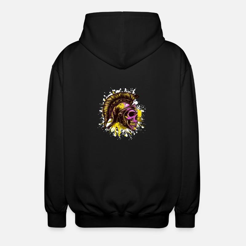 Casque Spartan Skull Spartan - Veste à capuche unisexe - noir