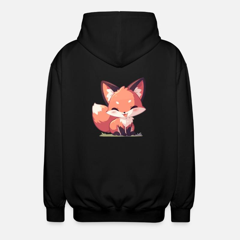 Foxes Fox - Unisex Hooded Jacket - black