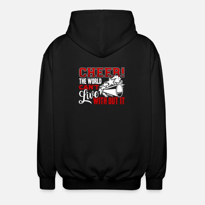 Cheerleading Live Without Cheerleading - Unisex Hooded Jacket - black