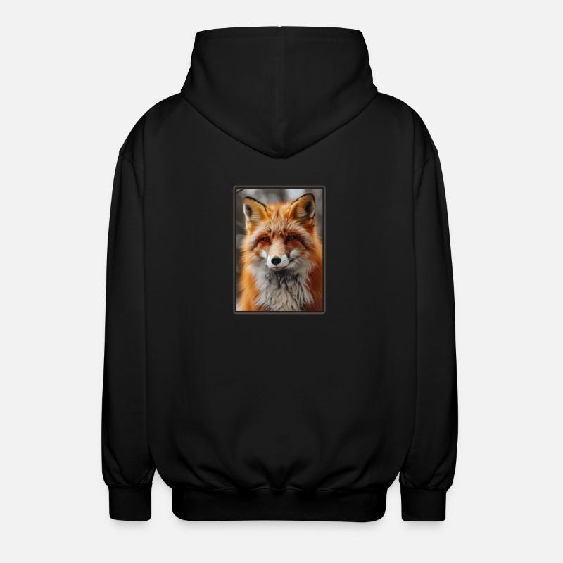 Foxes Fox - Unisex Hooded Jacket - black