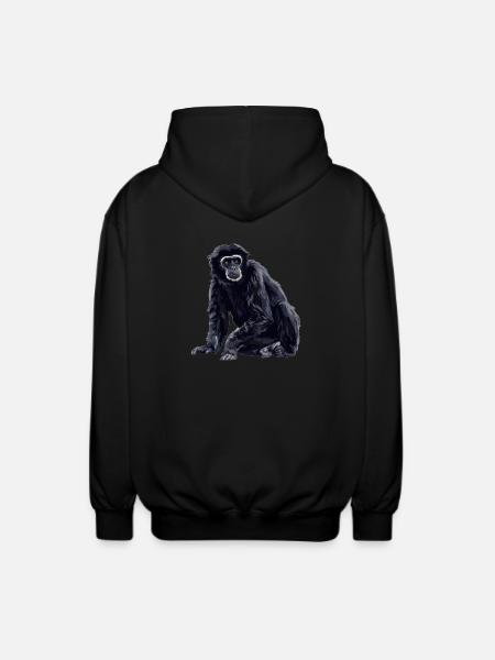 Gibbons Gibbon - Unisex Hooded Jacket - black
