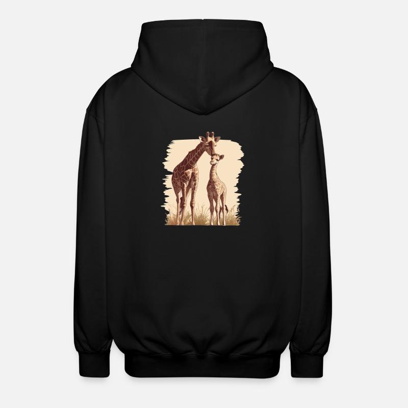 Girafes Girafe - Veste à capuche unisexe - noir