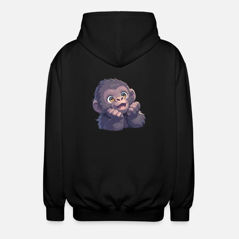 Gorilles Gorilles - Veste à capuche unisexe - noir