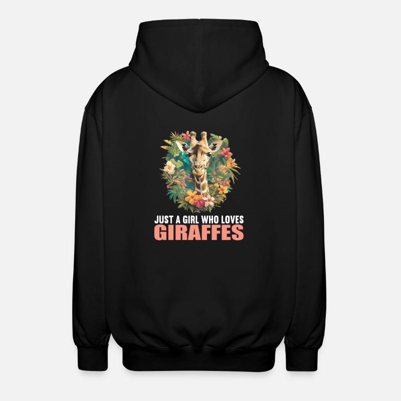 Girafes Girafe - Veste à capuche unisexe - noir