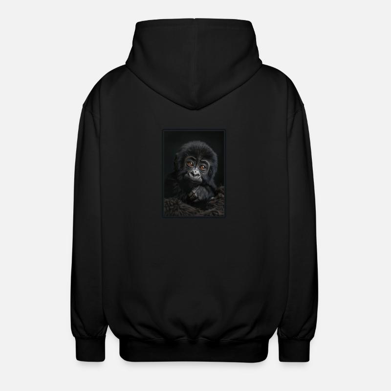 Gorilles Gorilles - Veste à capuche unisexe - noir