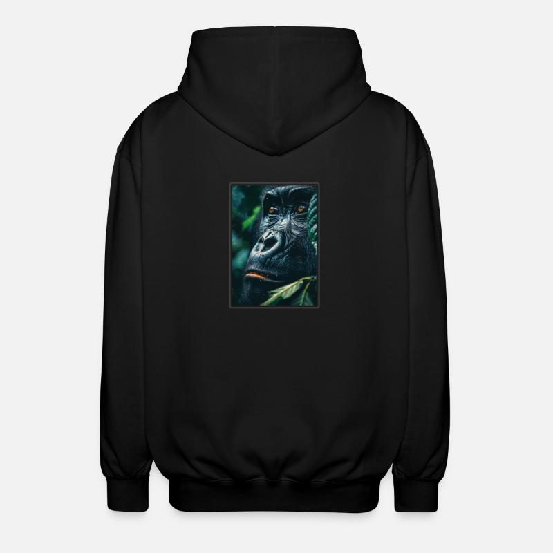 Gorillas Gorilla - Unisex Kapuzenjacke - Schwarz