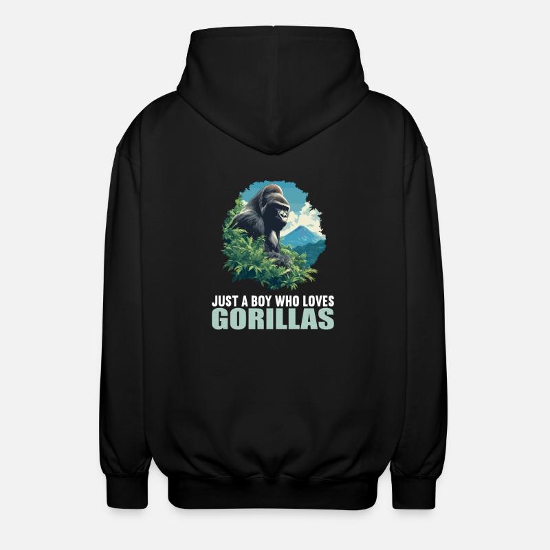 Gorilles Gorilles - Veste à capuche unisexe - noir