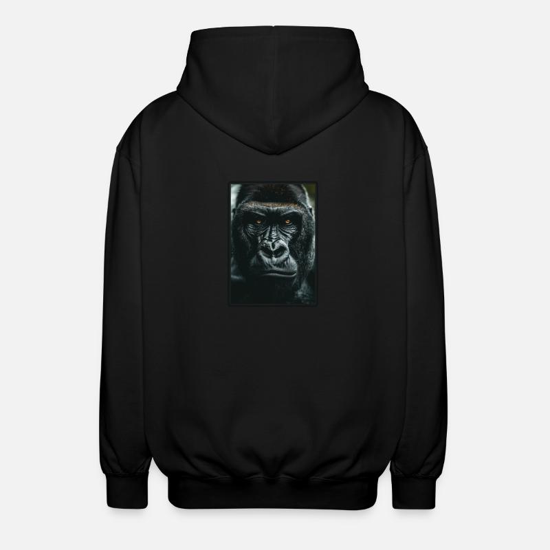 Gorillas Gorilla - Unisex Kapuzenjacke - Schwarz