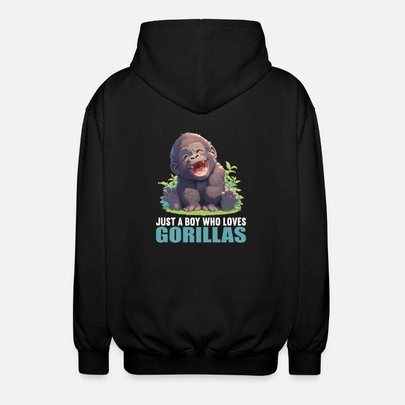 Gorilles Gorilles - Veste à capuche unisexe - noir