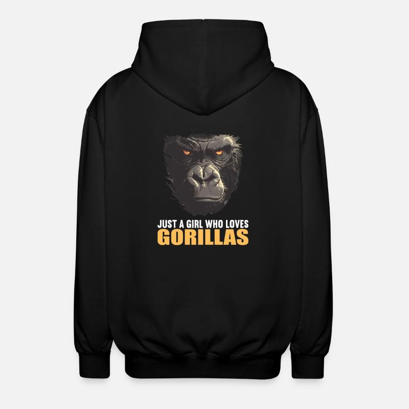 Gorilles Gorilles - Veste à capuche unisexe - noir